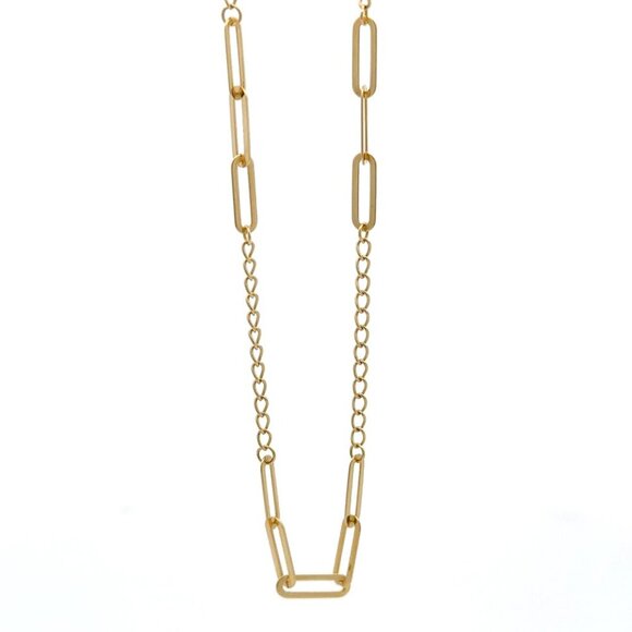 18K Gold Bracelet Paperclip Cable Link Size 6 inches plus 1.5 inches Extension - Picture 14 of 14